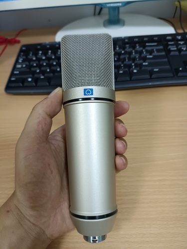 34mm大振膜48vU87直播电容麦心形