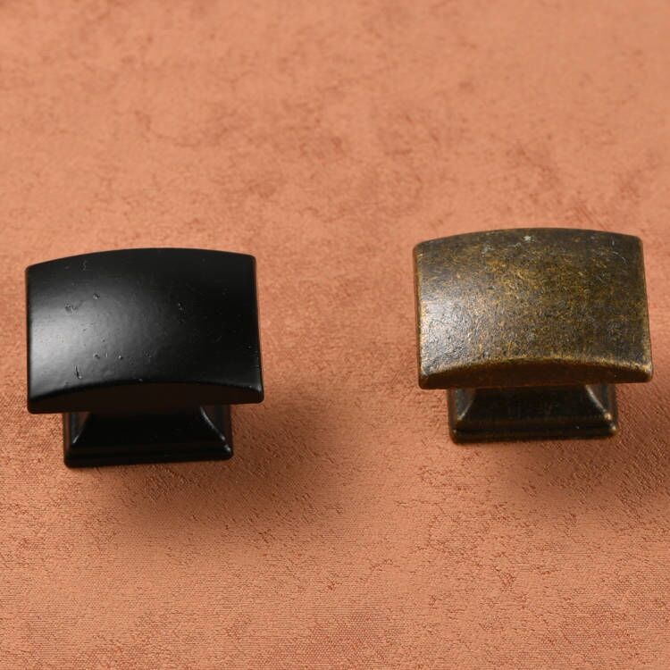 仿古简约家具抽屉方形拉手复古柜门单孔四方把手橱柜衣柜单孔