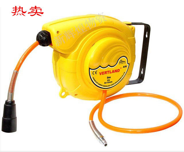 格霖堡伸缩气鼓GQ120B黄色pu6.510mm12米长卷管器气管