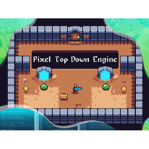 PixelTopDownShooterEngineV1.0 Unity游戏枪战源码工程