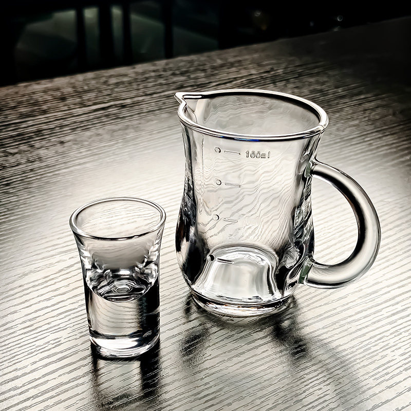 玻璃小酒杯一口杯白酒分酒器高级感家用酒盅透明高端精致饭店专用,餐饮具,白酒杯,淘宝优惠券,粉丝福利购,淘宝优惠卷