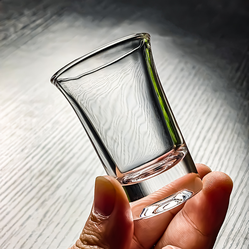 40ml毫升玻璃白酒杯小酒杯八钱杯子8钱喇叭口品鉴一两家用高级感