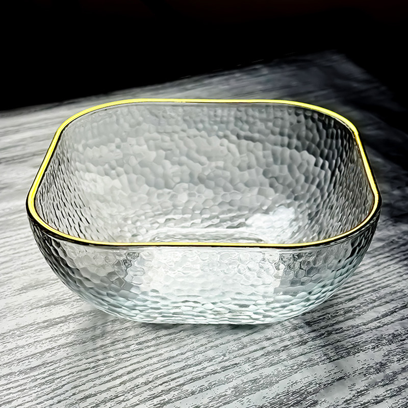 2025新款水晶玻璃碗方碗水果盘