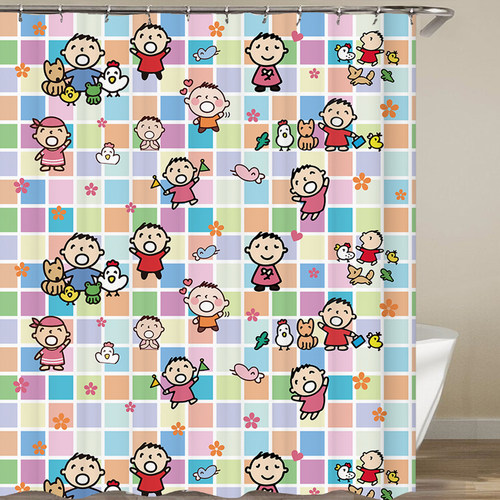 尺寸可定制装饰挂布防水浴帘窗帘