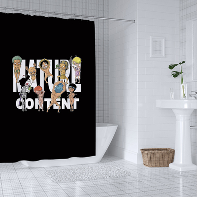 动漫装饰布卫生间浴帘路飞挡水帘遮光帘onepiece海贼王柜门遮挡帘