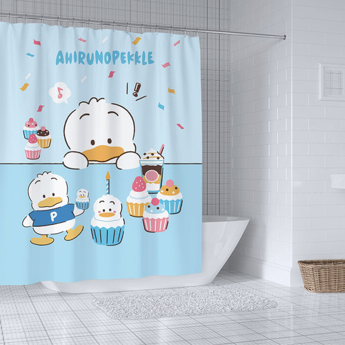 卡通可定制装饰挂布防水浴帘窗帘