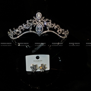 欧姿新韩式 百搭不挑人气质公主冠跟妆配饰主纱造型17790 皇冠新款