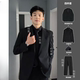 高级感痞帅西装 KETEJI潮牌男装 春秋款 外套男士 男 黑色垫肩西装