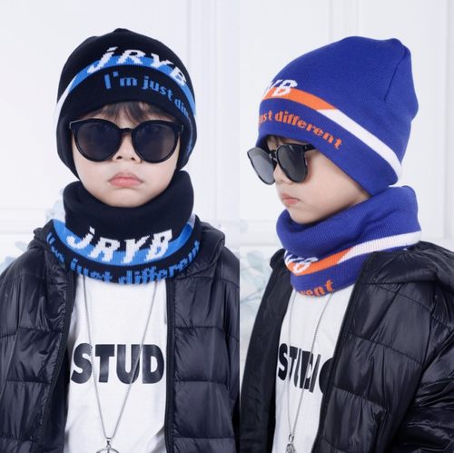 潮品部落设计款冬季大童毛线帽子