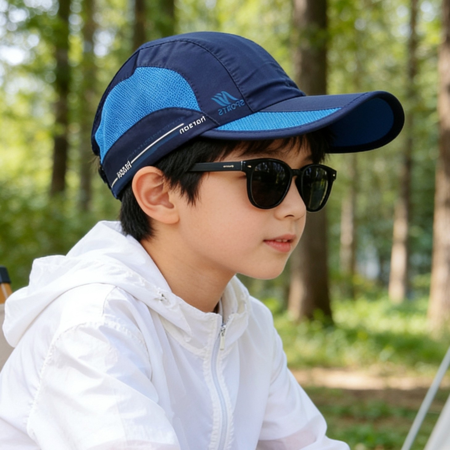 青少年轻量化超薄速干学生棒球帽子大童男孩夏天防晒遮阳透气帽子