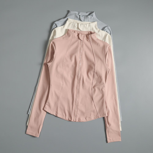 瑜伽服女秋季款拉链外套运动上衣