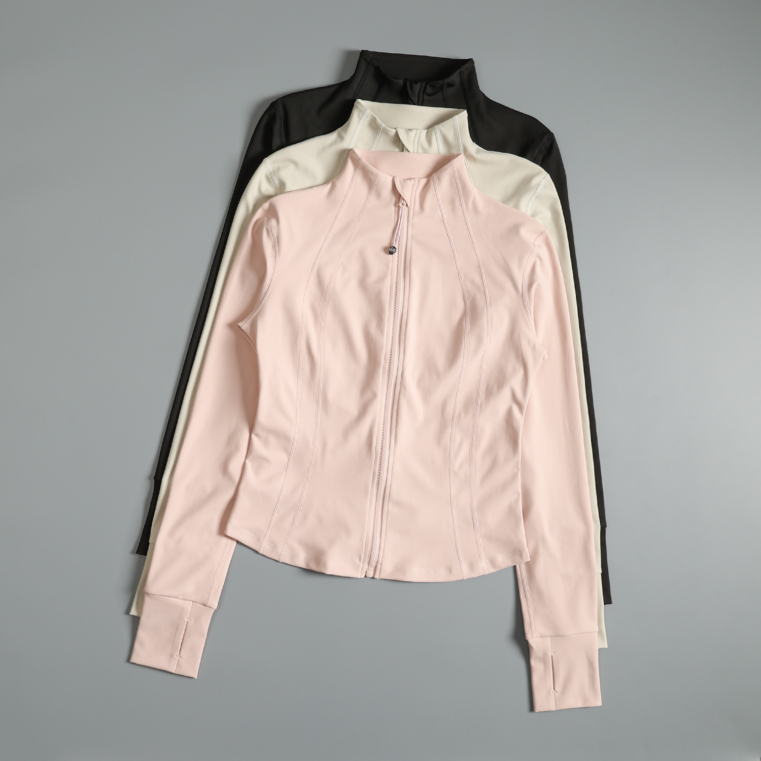 秋季瑜伽服外套女气质立领运动