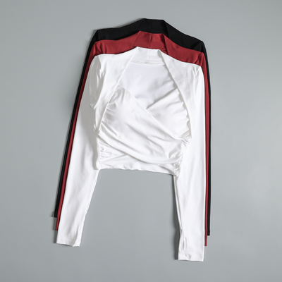 高颜值健身长袖女秋冬季紧身显瘦