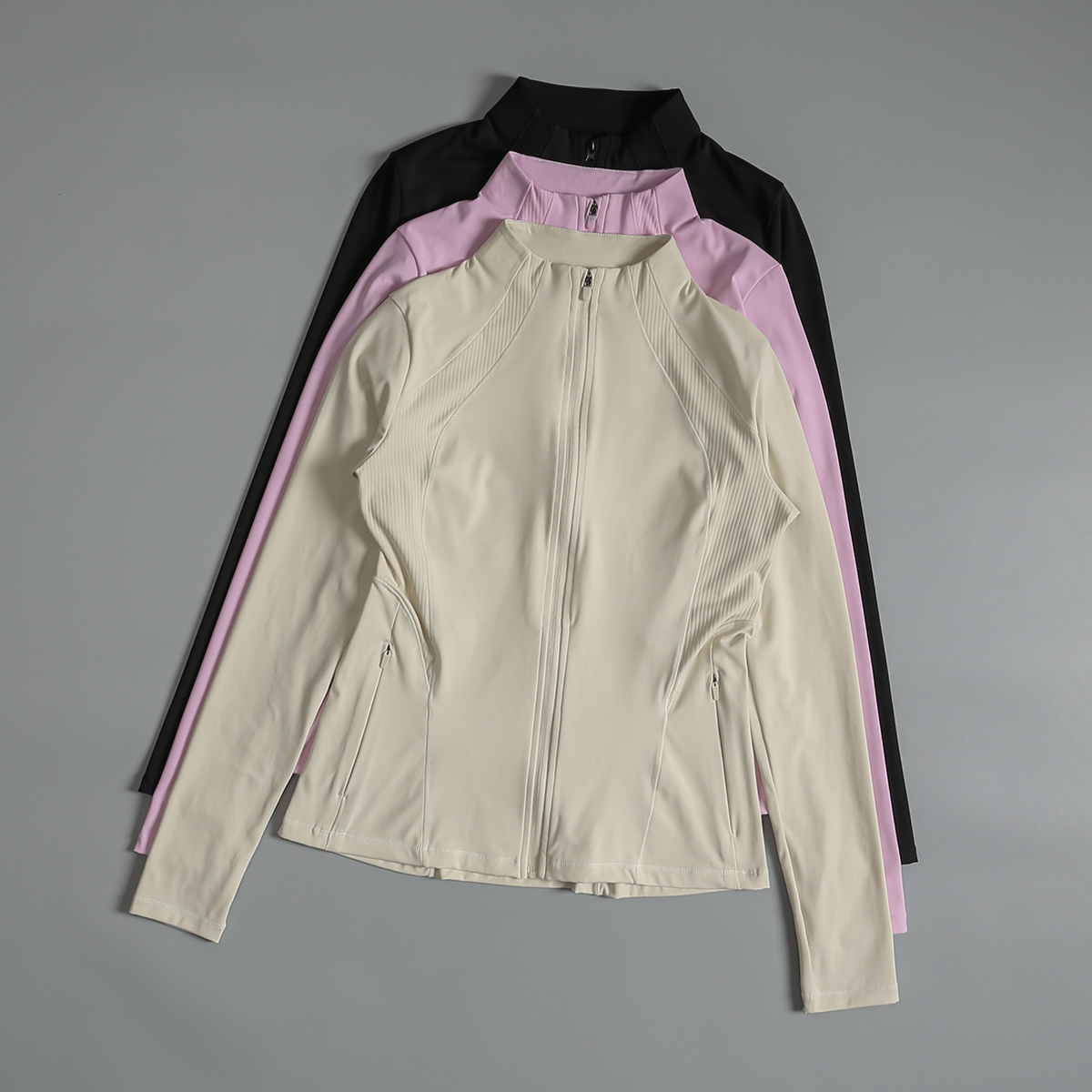 高级感瑜伽服外套女秋季修身显瘦