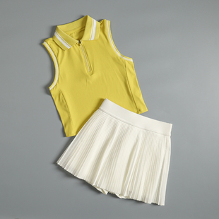 网球运动套装女夏季时尚好看普拉提瑜伽服专业跑步训练健身速干衣