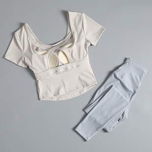 瑜伽服套装女2026新款高级感绝美显瘦夏季运动训练健身衣服普拉提