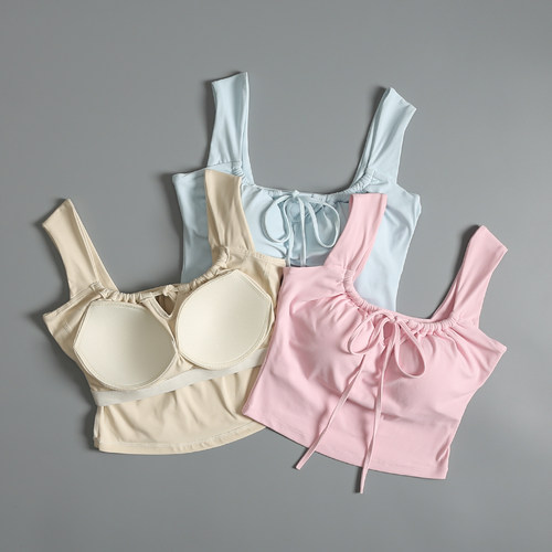 高颜值运动内衣女健身美背心外穿