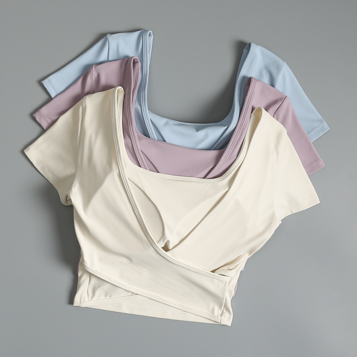 瑜伽服女夏季一体式跑步运动短袖