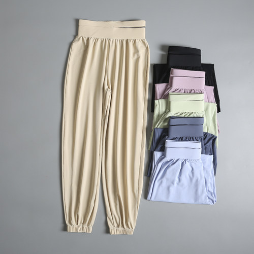 速干休闲运动裤女宽松普拉提瑜伽