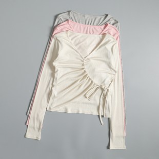 高颜值运动上衣女春季 绝美显瘦普拉提锻炼瑜伽服速干晨跑健身长袖