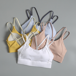 运动内衣女美背瑜伽服背心防震专业跑步普拉提训练健身聚拢文胸夏