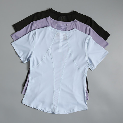 宽松运动短袖女夏季薄款透气跑步