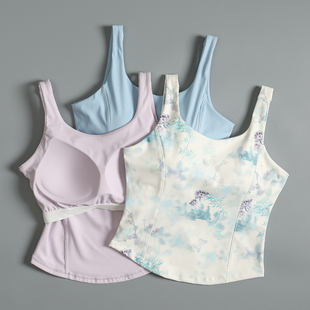 运动内衣女夏季 跑步训练健身聚拢文胸 防震收副乳瑜伽服背心一体式