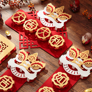 挥春装饰品手拿小对联卧室主内生肖屏风迷你春联福字门贴电梯订制