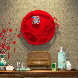 新年装饰2026马年装饰门贴福字到春联防盗门防水春节进户门帖年画