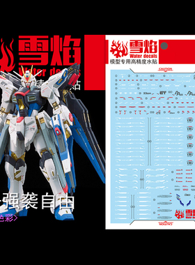 雪焰工作室 RG-14 强袭自由 荧光版 高精度 专用水贴