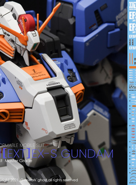 包邮 炎水贴 GHOST原创 MG EX-S EXS 1.5版 前哨战 水贴 高清