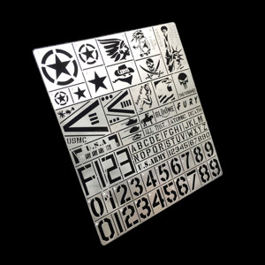 AJ0018蚀刻片艾烈臣美军盟军