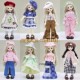 套装 新6分bjd娃衣服30厘米洋娃娃换装 时尚 胖子体连衣裙子女孩玩具