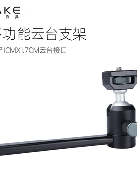 大可钓具DAKE伞杖用多功能云台铝合金钓鱼灯支架野钓直播万向支架