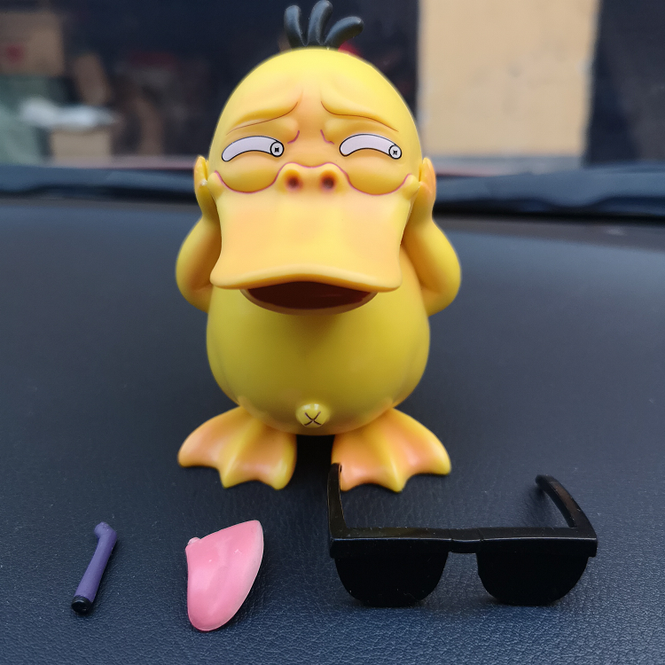 宠物小精灵口袋妖怪神奇宝贝gk恶搞猥琐可达鸭色色表情包车载摆件