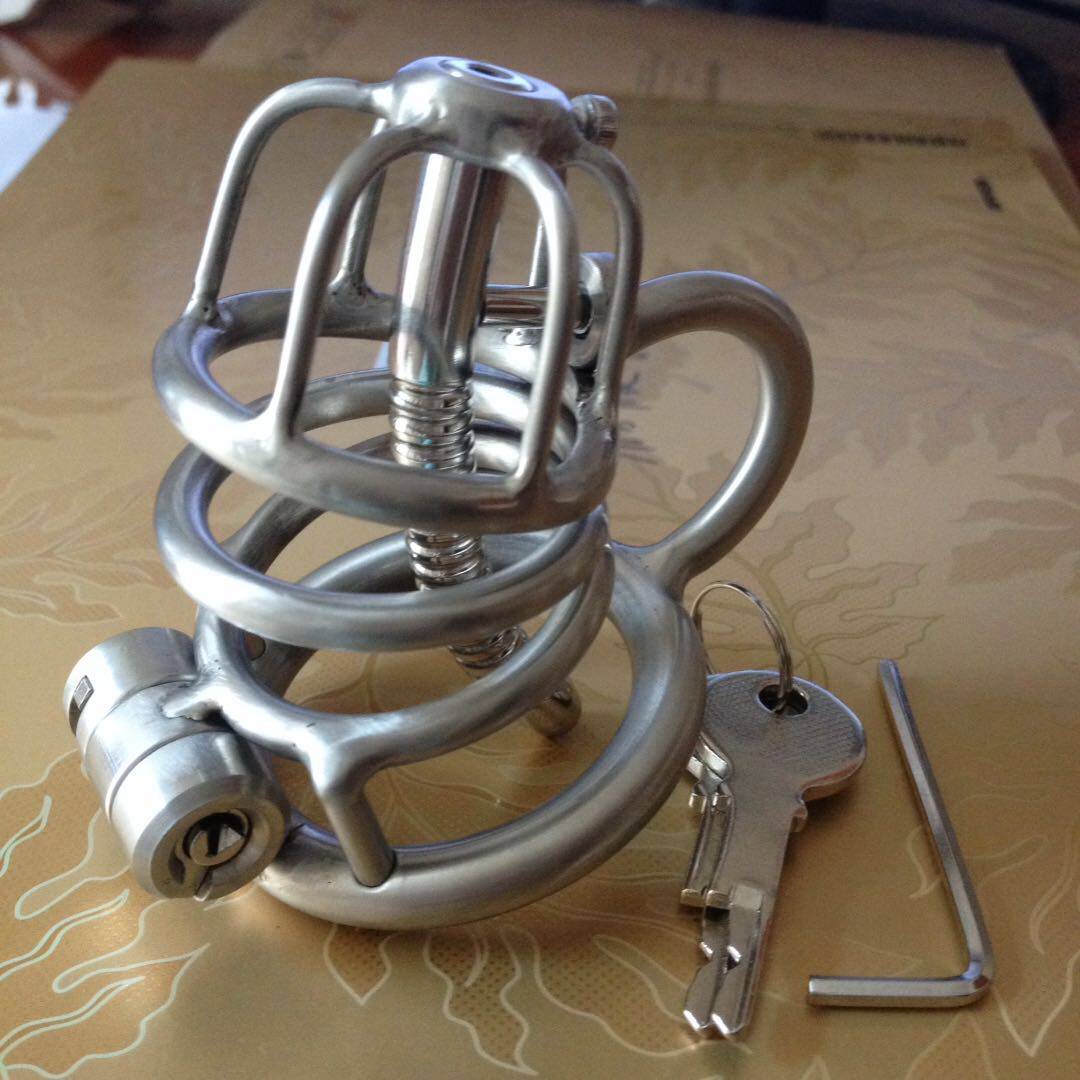 钛钢贞洁锁 人体穿刺饰品 男性新款带pa锁