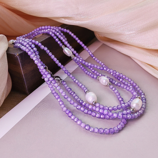 淡水真珍珠眼镜链锆石项链眼睛挂脖绳子防丢墨镜链耳机挂绳毛衣链