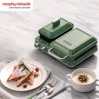 摩飞电器Morphyrichards早餐机电饼铛家用三明治机煎烤机MR9086