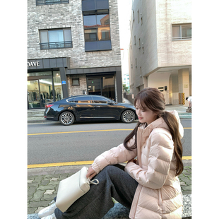 【AHY】收腰小泡芙90白鸭绒轻薄显瘦短款连帽加厚排骨羽绒服新品