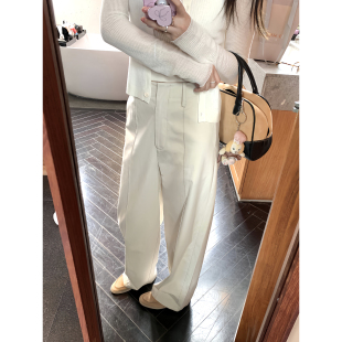 莱赛尔棉直筒休闲裤 长裤 女早秋季 宽松显瘦百搭阔腿裤 子 新款 AHY