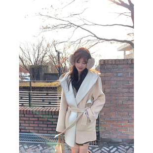 【AHY】人生大衣~天丝羊毛羊绒连帽贝壳秀经典手工毛呢大衣新品