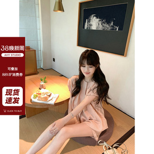 新品 现货AHY 莱赛尔亚麻品质细节简约气质套装