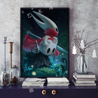 空洞骑士丝之歌游戏Hollow Knight: Silksong帆布打印海报装饰画