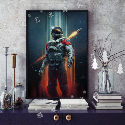 星空Starfield帆布打印金属框架海报装饰画家居游戏