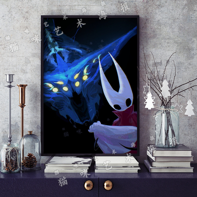空洞骑士丝之歌游戏Hollow Knight: Silksong帆布打印海报装饰画
