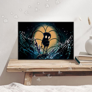 空洞骑士丝之歌游戏Hollow Knight: Silksong帆布打印海报装饰画