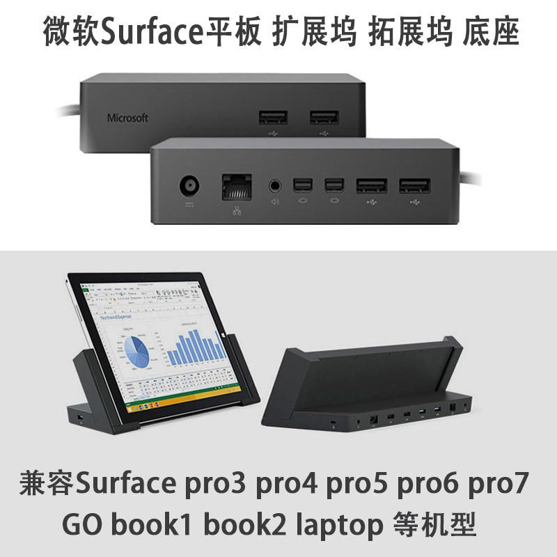 微软Surface go 扩展坞New surface Pro3 pro4 pro5 pro6 pro7 底|ruв категории Цифровые аксессуары, Usb компьютерной периферии, USB HUB/преобразователь - от Buy2taobao.com для оказания профессиональной услуги покупки агента Taobao