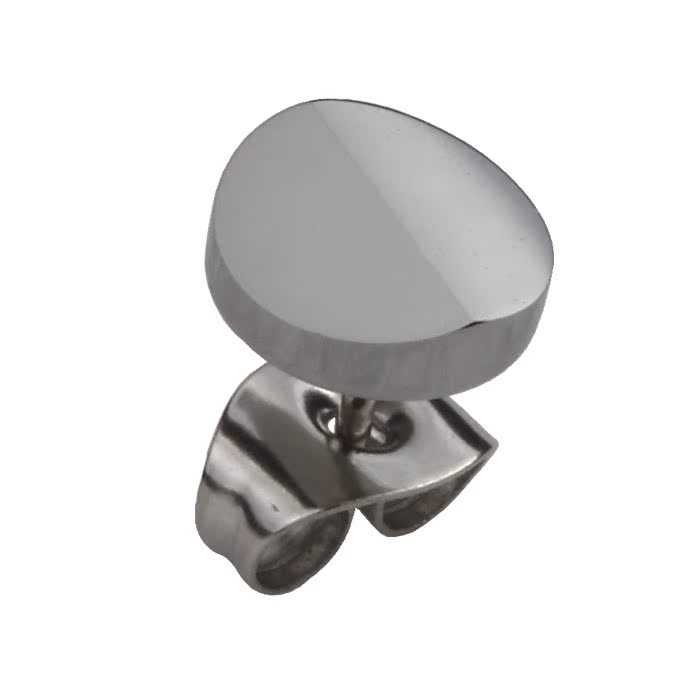 TRUEMAN真男人首饰 品牌专柜正品 男士钨金圆形耳钉 简约潮男配饰