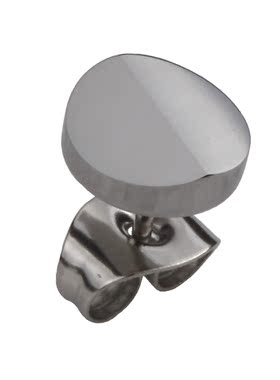 TRUEMAN真男人首饰 品牌专柜正品 男士钨金圆形耳钉 简约潮男配饰