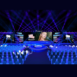 展厅展览效果图3D舞台舞美设计、开业奠基走秀演出设晚会周年庆